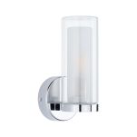 Lampa ścienna LUENA E14 max. 20W IP44 230V szkło chrom / metal - 2