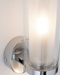 Lampa ścienna LUENA E14 max. 20W IP44 230V szkło chrom / metal - 3