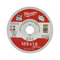 Tarcza do cięcia metalu Contractor 125X1,5 mm MILWAUKEE