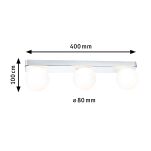 Lampa ścienna łazienkowa GOVE LED nad lustro G9 max.3x20W IP44 230V chrom satyna / metal - 4