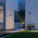 Oprawa elewacyjna z dwoma czujnikami ruchu i zmierzchu  SPOT DUO SC Bluetooth Mesh PIR 2x7W 1024lm 3000K IP44  IK03 230V antracyt / aluminium - 3