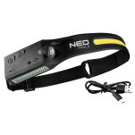 Latarka czołowa czołówka pasek LED belt 2w1 NEO - 18