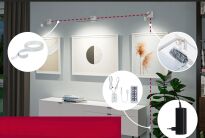 Oprawa ścienna ADELIA LED zestaw 370lm 2700K 4.5W 24V aluminium szczotkowane - 4