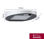 Oprawa elewacyjna RYSE LED solar 3000K 300lm z czujnikiem ruchu + zmierzchu IP44 biały - 4