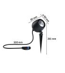 Reflektor ogrodowy Plug & Shine KIKOLO LED 7.2W 20st. 460lm 3000K IP65 24V antracyt - 3