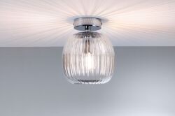 Lampa sufitowa łazienkowa RUYA E14 max.20W IP44 230V chrom / szkło