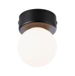 Lampa sufitowa łazienkowa GOVE LED G9 max.20W IP44 230V czarny matowy / metal - 2