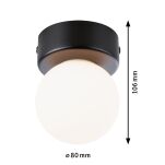 Lampa sufitowa łazienkowa GOVE LED G9 max.20W IP44 230V czarny matowy / metal - 6