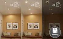 Oprawa wpuszczana SORMUS LED 6.5W 560lm / 180lm 3000K IP65 230V chrom matowy / tworzywo sztuczne - 3