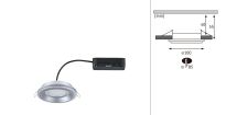 Oprawa wpuszczana SORMUS LED 6.5W 560lm / 180lm 3000K IP65 230V chrom matowy / tworzywo sztuczne - 13