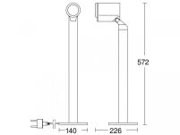 Oprawa ogrodowa z czujnikiem zmierzchu SPOT WAY N 7,86W 512lm 3000K IP44 IK03 230V antracyt / aluminium - 7
