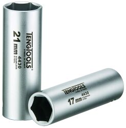 Nasadka długa nierdzewna z chwytem 1/2" 21 mm Tengtools