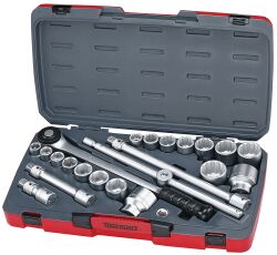 22-elementowy zestaw narzędzi nasadowych z chwytem kwadratowym 3/4" Teng Tools T3422S Tengtools