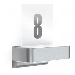 Oprawa numeryczna elewacyjna z czujnikiem ruchu i zmierzchu Steinel L 820 SC LED iHF Bluetooth Mesh Connect 9,8W 3000K 679lm IP44 IK03 230V srebrna / aluminium