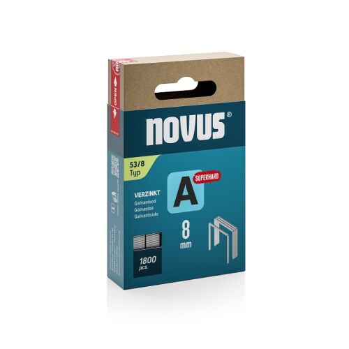 Zszywki do zszywacza typ A 53 8mm NOVUS super twarde [1800 szt.]