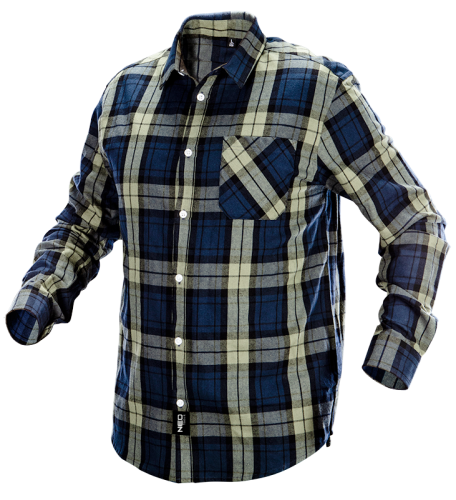 Koszula flanelowa granatowo-oliwkowo-czarrna NEO rozmiar XL