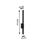 Oprawa elewacyjna STAN LED 9W 220lm 600mm 3000K IP44 odporna na wodę morską 230V antracyt aluminium - 5