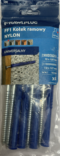 Kołek rozporowy uniwersalny 10mm 120mm 4 Rawlplug