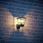 Lampa elewacyjna  z czujnikiem ruchu i zmierzchu Steinel L10  PIR max.15W E27 IP44 IK03 230V czarna / tworzywo sztuczne - 2