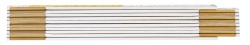 Miara składana drewniana 2 m, biało-żółta 74-020 NEO