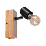 Oprawa ścienna  ARVID E27 max.1x20W E27 230V czarny / drewno - 3