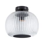 Lampa sufitowa łazienkowa RUYA E27 max.60W IP44 230V czarny matowy / szkło - 6