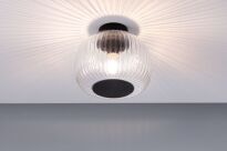 Lampa sufitowa łazienkowa RUYA E27 max.60W IP44 230V czarny matowy / szkło - 4