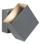 Oprawa elewacyjna CYBO LED 2x3,5W 2700K 355lm IP65 100x100mm 230V szary / aluminium - 2