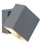 Oprawa elewacyjna CYBO LED 2x3,5W 2700K 355lm IP65 100x100mm 230V szary / aluminium - 3