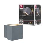 Oprawa elewacyjna CYBO LED 2x3,5W 2700K 355lm IP65 100x100mm 230V szary / aluminium - 7