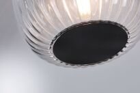 Lampa sufitowa łazienkowa RUYA E14 max.20W IP44 230V czarny matowy / szkło - 4