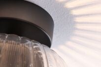 Lampa sufitowa łazienkowa RUYA E14 max.20W IP44 230V czarny matowy / szkło - 5