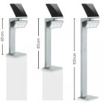 Oprawa ogrodowa solarna z czujnikiem ruchu i zmierzchu STEINEL Xsolar GL-S PIR 1,2,W 150lm 3000K IP44 IK03 srebrna / aluminium - 2