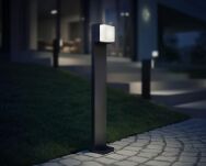 Oprawa ogrodowa z czujnikiem ruchu i zmierzchu STEINEL GL 85 SC 600  iHF Bluetooth Mesh 9,W 655lm 3000K IP44 IK03 230V antracyt / aluminium - 2