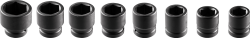 Nasadki udarowe 3/4", 26-38 mm, zestaw 8 szt. 12-115 NEO