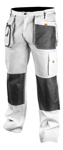 Spodnie robocze, białe, rozmiar S/48 81-120-S NEO
