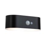 Oprawa elewacyjna ADYA LED solar 3000K 200lm z czujnikiem ruchu + zmierzchu IP44 czarny - 3