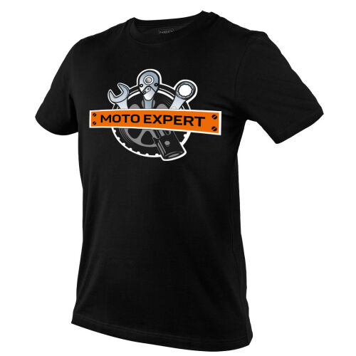 Koszulka czarna T-Shirt MOTO EXPERT narzędzia klucze 100% bawełna NEO L