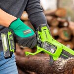 24V minipilarka łańcuchowa Greenworks G24MCS10K2 zestaw ładowarka + aku 2Ah - 4