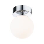 Lampa sufitowa łazienkowa GOVE LED 5W 400lm 3000K IP44 230V chrom satyna / metal - 2