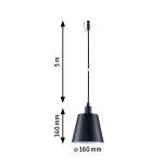 Lampa wisząca KOFIA Plug & Shine 2W 3000K IP44 E14 24V antracyt - 6
