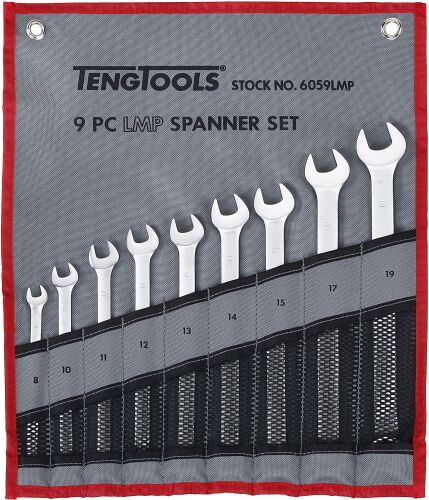 Zestaw kluczy płasko-oczkowych długich 8-19 mm Teng Tools 6059LMP Tengtools