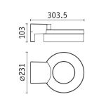 Oprawa elewacyjna CAPERA LED 8W 700lm 3000K czujnik ruchu i zmierzchu IP44 230V antracyt / aluminium - 9