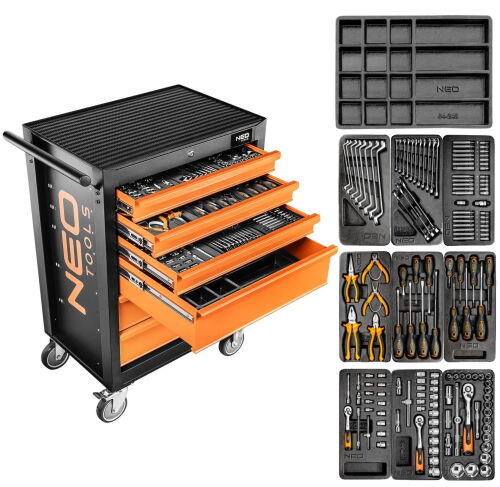 Szafka narzędziowa 6 szuflad 84-221 NEO + 149 Narzędzi 