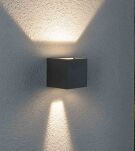 Oprawa elewacyjna CYBO LED 2x3,5W 2700K 2x355lm IP65 80x80mm 230V szary /aluminium - 4