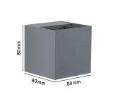 Oprawa elewacyjna CYBO LED 2x3,5W 2700K 2x355lm IP65 80x80mm 230V szary /aluminium - 7