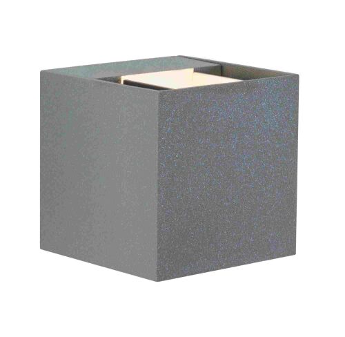 Oprawa elewacyjna CYBO LED 2x3,5W 2700K 2x355lm IP65 80x80mm 230V szary /aluminium