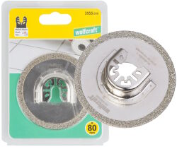 Brzeszczot diamentowy okrągły do ceramiki fug 80mm Wolfcraft PRO do multiszlifierki