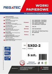 Worki papierowe Megatec do odkurzacza przemysłowego Starmix 25-35 l, kpl. 5 szt