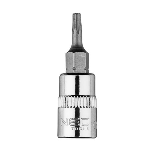 Końcówka TORX TX10 na nasadce 1/4 krótka 37 mm NEO